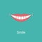 White teeth smile icon.