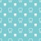 White teeth on turquoise back. Dental seamless pattern