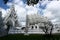 The white temple is like a heaven in the belief in Buddhism