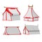 White Tent Isolate Design Set