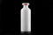 White thermal hot drink bottle isolated on black background