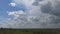 White thunder clouds, Ukrainian steppe