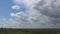 White thunder clouds, Ukrainian steppe