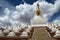 White tibetan stupa