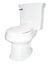 White toilet isolated