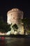 White tower in  the city of Thessaloniki, in Greece. The tower was a prison.