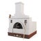 White traditional Russian stove. 3d.