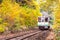 White train commuter Fukushima Japan