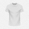 White Tshirt mockup, realistic style