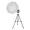 White umbrella reflector for speed light.