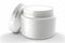 White unbranded cosmetic cream jar mockup. Generative ai design
