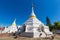 White unique pagoda in Wat Phra That Doi Gongmoo landmark