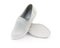 White unisex leather shoes