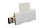 White USB card reader with inserted SDHC card