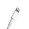 White USB-Lightning mobile charging cable