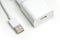 White USB-Lightning mobile charging cable