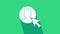 White User of man in business suit icon isolated on green background. Business avatar symbol - user profile icon. Male