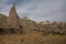 White valley, Cappadocia, gorge Baydere, Turkey: Extraordinary landscape with mountains and rocks in autumn