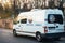White van from Gendarmerie criminal identification team parked near the Jewish