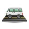 White van transport on road design