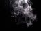 White vapor cloud of electronic cigarette