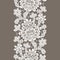 White Vector Lace. Vertical Seamless Pattern.