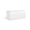 White vector rectangular horizontal box mockup