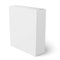 White vertical paper box template