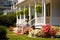 White Victorian porch