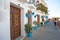 White village street in Andalusia, Spain.