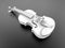 White violin illustration