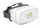 White virtual reality glasses, 3D rendering