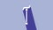 White Walking stick cane icon isolated on purple background. 4K Video motion graphic animation
