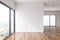 White wall loft empty room interior