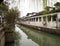 White walled houses along the canals in Suzhou old town