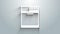 White Washer icon isolated on grey background. Washing machine icon. Clothes washer - laundry machine. Home appliance