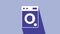 White Washer icon isolated on purple background. Washing machine icon. Clothes washer - laundry machine. Home appliance