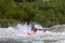 White water kayaking in Du Toits Kloof, South Africa