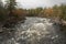 White Water Rushes Through the Penobscot River