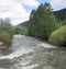 White Waters of Falls River In Idaho Springs, Colorado