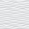 White wave pattern vector abstract 3D background