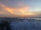 White waves at Kuta sunset