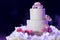 The white wedding cake