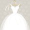 White wedding gown