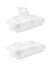 White wet wipes package with flap