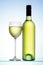 White Wine Bottle Glass