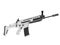 White winter modern assault rifle