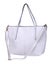 White Woman Beach bag isolated empty Mock up on background,
