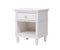 White wooden nightstand