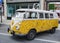 White and yellow 1966 Volkswagen Bus
